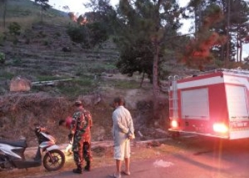 Terjadi Kebakaran Lahan di Kabupaten Samosir 