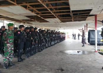 Tak Kantongi Izin, Ratusan Personil Gabungan Disiagakan Cegah Aksi Demo Petisi Rakyat Papua 