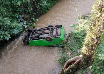 Angkot di Bogor Jatuh ke Jurang