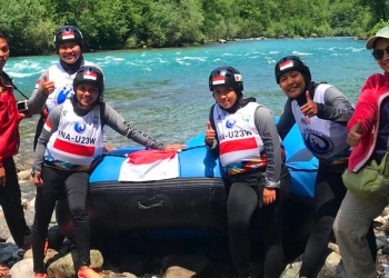 Tim Arung Jeram Junior Putri Indonesia Juara Dunia di World Rafting Championship 2022