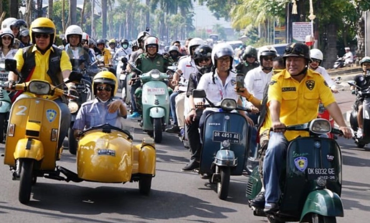Sejarah Baru, Vespa World Days Digelar di Bali