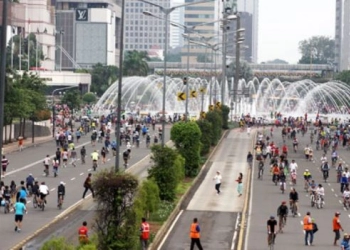 Polda Metro Jaya Soroti Kurangnya Kepedulian Warga Akses PeduliLindungi saat Car Free Day