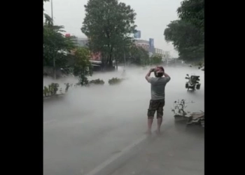 Kebocoran Tabung Gas, Jalan Cimone Tangerang Sempat Tertutup Asap Tebal
