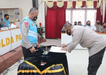 Wakapolda Papua Pimpin Pakta Integritas serta Pengambilan Sumpah Kepada Panitia dan Peserta Seleksi PAG