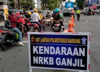 Satlantas Polrestabes Bandung Berlakukan Kembali Sistem Ganjil Genap Akhir Pekan Ini