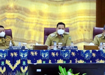 Dipimpin Gubernur Banten, Arief Sampaikan Kondisi Covid-19 Kota Tangerang Melonjak