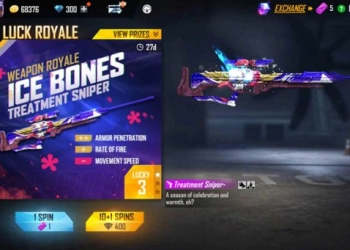 Cara Mendapatkan Skin Sniper The Ice Bones Treatment 