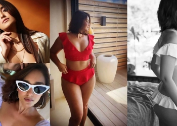 Wow!  Ileana Tampil Seksi dengan Bikini Merah tanpa Edit