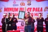 Polda Maluku Pecahkan Rekor Dunia MURI Minum Jus Pala Terbanyak
