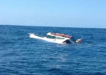 Pencarian Korban Kapal Tenggelam di Perairan Tokaka Halmahera Selatan