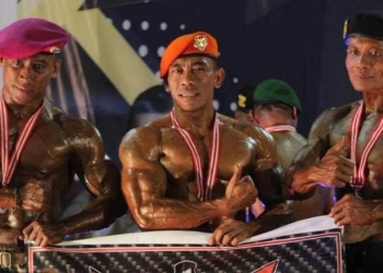 Anggota Polres Kapuas Meraih Prestasi di Kejuaraan Walikota Cup Body Muscle 2022