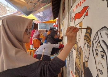 Memperingati HUT RI Ke-77 Polres Bireuen Adakan Mural Action Week
