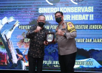 Ungkap Tindak Pidana Satwa Liar, Kementerian LHK Beri Penghargaan kepada Polda Jatim