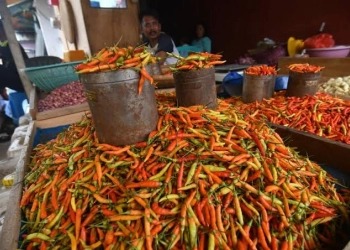 Cabai Kepung Jakarta, Harga di Pasar Kramatdjati Turun Rp80.000/Kg