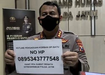 Polda Jatim Sediakan Hotline Pengaduan Telepon 0895343777548 Kasus Dugaan Asusila dan Eksploitasi Anak