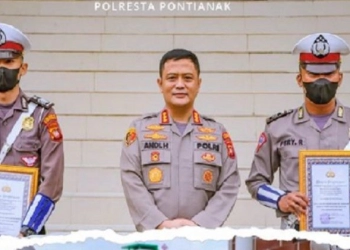 Gagalkan Upaya Perempuan Bunuh Diri di Jembatan Kapuas, Dua Polisi di Kalbar Dapat Penghargaan
