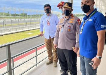 Kapolri Cek Prokes dan Kesiapan Pengamanan Tes Pramusim MotoGP di Sirkuit Mandalika