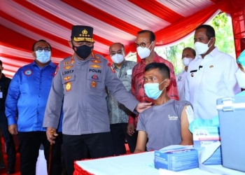 Polri akan Sediakan Gerai Vaksin di Setiap Pos  Mudik Lebaran