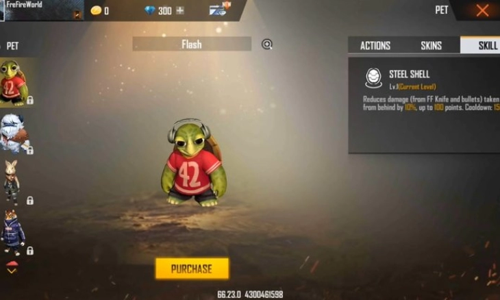 Flash, Pet Baru OB32 di Free Fire