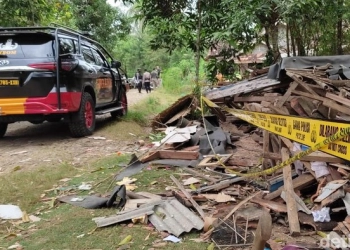 Polda Banten Olah TKP Ledakan Maut di Pandeglang