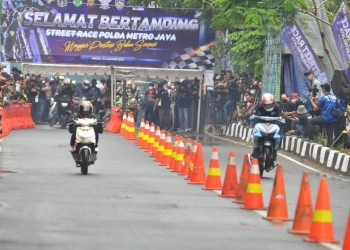 Polres Metro  Bekasi Gelar Street Race Februari 2022 di Central Park Meikarta