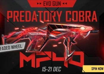 Ini Cara Dapatkan MP40 Predatory Cobra di Faded Wheel Terbaru Free Fire