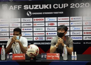 Indonesia vs Singapura : Shin Tae-Yong Minta Evan Dimas dkk Hindari Kartu Kuning
