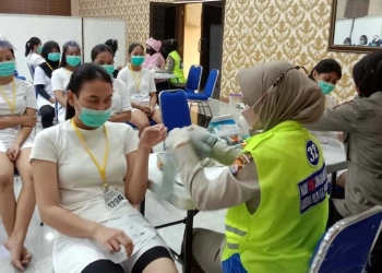 Polda Banten Tes Kesehatan Peserta Seleksi Penerimaan Bintara Polri