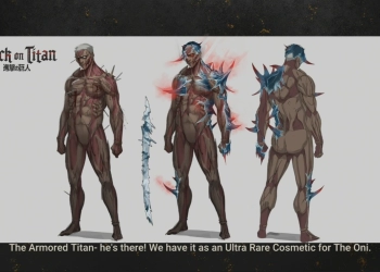 Tiga Kostum Attack on Titan akan Tersedia