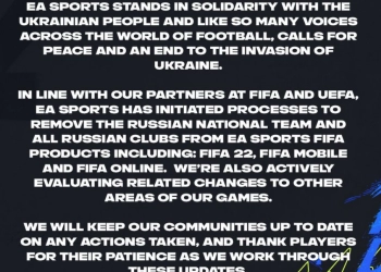 EA Sports akan Menghapus Tim dan Klub Nasional Rusia dari FIFA Mobile 