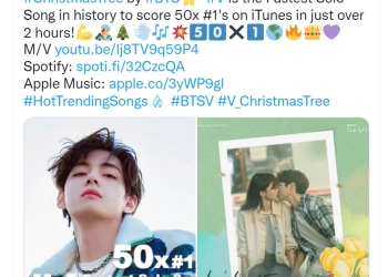  “Christmas Tree” Akhirnya Dirilis Lengkap, Langsung Trending Satu di Musik Dunia