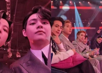 V 'BTS' selfie dengan Jimin setelah Operasi